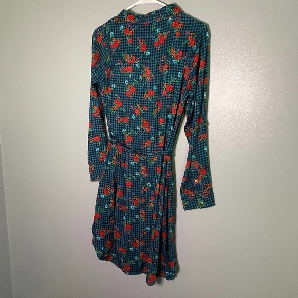 Matilda Jane Checked Floral Print Shirt Dress Size XS - Picture 7 of 9